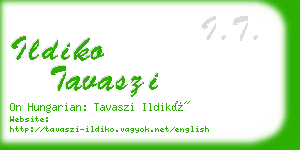 ildiko tavaszi business card